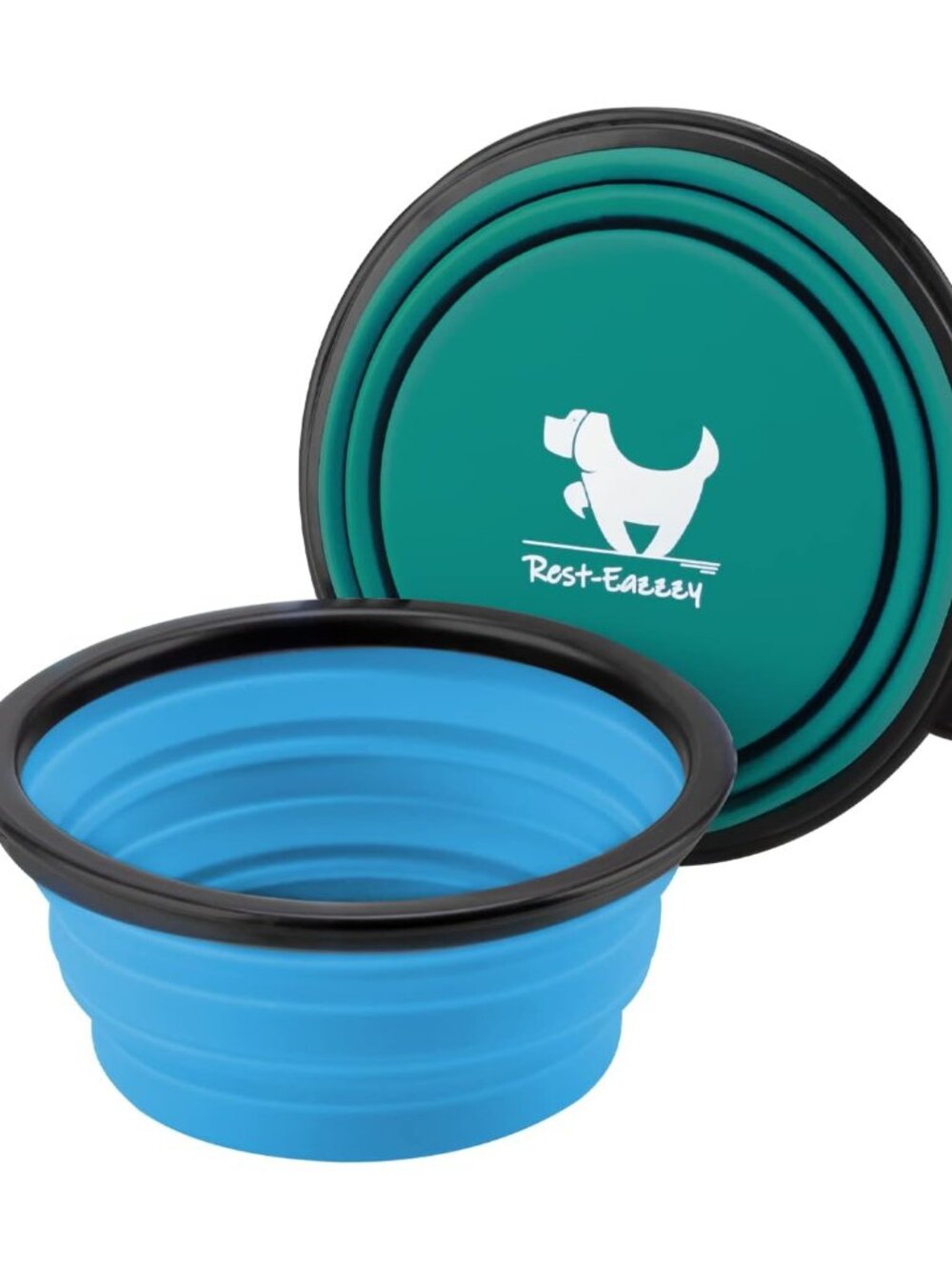 Collapsible Dog Bowls for Travel, 2-Pack Dog Portable Water Bowl for Dogs Cats P